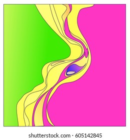 Colorful vibrant Wave Background. Dynamic Effect. Abstract Vector Illustration. Design Template. Modern Pattern.