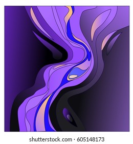 Colorful vibrant Wave Background. Dynamic Effect. Abstract Vector Illustration. Design Template. Modern Pattern.
