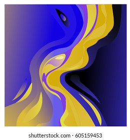 Colorful vibrant Wave Background. Dynamic Effect. Abstract Vector Illustration. Design Template. Modern Pattern.