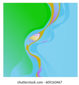 Colorful vibrant Wave Background. Dynamic Effect. Abstract Vector Illustration. Design Template. Modern Pattern.