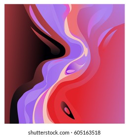 Colorful vibrant Wave Background. Dynamic Effect. Abstract Vector Illustration. Design Template. Modern Pattern.