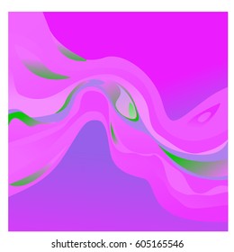 Colorful vibrant Wave Background. Dynamic Effect. Abstract Vector Illustration. Design Template. Modern Pattern.
