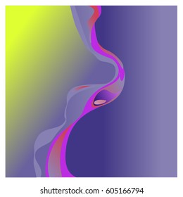 Colorful vibrant Wave Background. Dynamic Effect. Abstract Vector Illustration. Design Template. Modern Pattern.