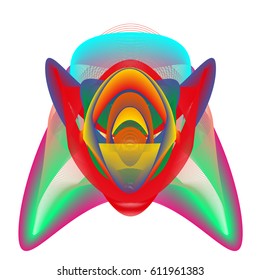 Colorful vibrant Wave Background. Dynamic flux Effect. Abstract Vector Illustration. Design Template. Modern and Techno Style Pattern.