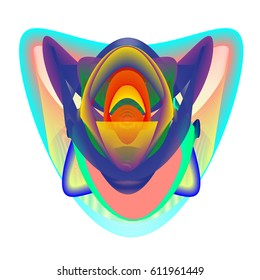 Colorful vibrant Wave Background. Dynamic flux Effect. Abstract Vector Illustration. Design Template. Modern and Techno Style Pattern.