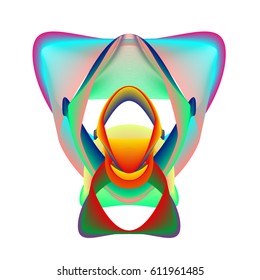 Colorful vibrant Wave Background. Dynamic flux Effect. Abstract Vector Illustration. Design Template. Modern and Techno Style Pattern.