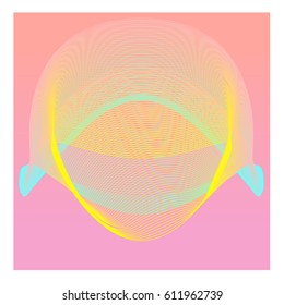 Colorful vibrant Wave Background. Dynamic flux Effect. Abstract Vector Illustration. Design Template. Modern and Techno Style Pattern.