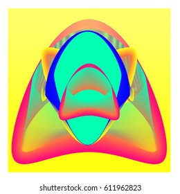 Colorful vibrant Wave Background. Dynamic flux Effect. Abstract Vector Illustration. Design Template. Modern and Techno Style Pattern.