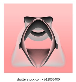Colorful vibrant Wave Background. Dynamic flux Effect. Abstract Vector Illustration. Design Template. Modern and Techno Style Pattern.