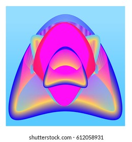 Colorful vibrant Wave Background. Dynamic flux Effect. Abstract Vector Illustration. Design Template. Modern and Techno Style Pattern.