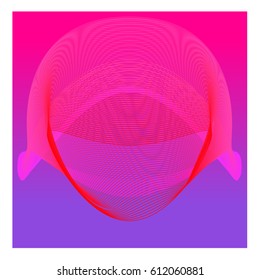 Colorful vibrant Wave Background. Dynamic flux Effect. Abstract Vector Illustration. Design Template. Modern and Techno Style Pattern.