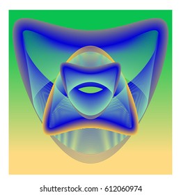 Colorful vibrant Wave Background. Dynamic flux Effect. Abstract Vector Illustration. Design Template. Modern and Techno Style Pattern.