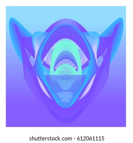 Colorful vibrant Wave Background. Dynamic flux Effect. Abstract Vector Illustration. Design Template. Modern and Techno Style Pattern.