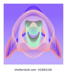 Colorful vibrant Wave Background. Dynamic flux Effect. Abstract Vector Illustration. Design Template. Modern and Techno Style Pattern.