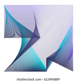 Colorful vibrant Wave Background. Dynamic flux Effect. Abstract Vector Illustration. Design Template. Modern and Techno Style Pattern.