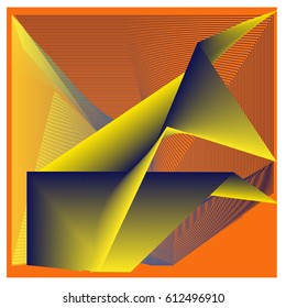 Colorful vibrant Wave Background. Dynamic flux Effect. Abstract Vector Illustration. Design Template. Modern and Techno Style Pattern.