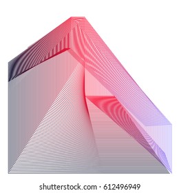 Colorful vibrant Wave Background. Dynamic flux Effect. Abstract Vector Illustration. Design Template. Modern and Techno Style Pattern.