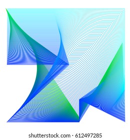 Colorful vibrant Wave Background. Dynamic flux Effect. Abstract Vector Illustration. Design Template. Modern and Techno Style Pattern.