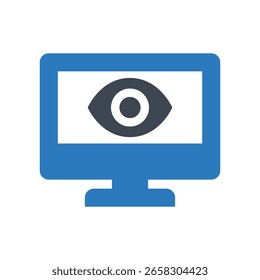 Icono colorido del glifo del Vector de la vista para la interfaz de usuario y el diseño