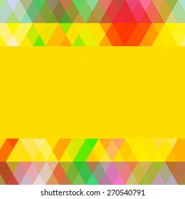 Colorful vintage Abstract pattern with colored rhombus. Geometric background, template for your design. Vector