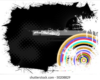 colorful vintage background - vector