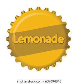 Colorful vintage Lemonade label poster vector illustration