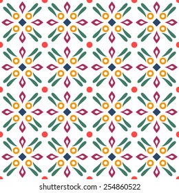 colorful vintage seamless pattern background