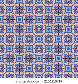 Color vintage sin costuras. Las formas de arte superpuestas, las rayas, los polígonos, los segmentos se agrupan y organizan en un orden determinado. Vector. 
