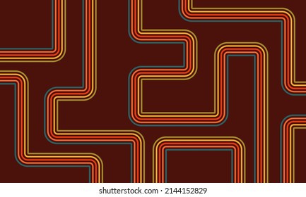 Colorful vintage stripe pattern background. Decorative design element