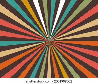 Colorful (Vintage Style) shiny starburst background, abstract texture,vector illustration.