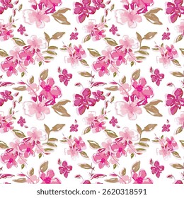 Colorido Vintage-Inspirado Mão-Drawn Flor Textura - Perfeito para tecido, têxteis, Wrapping, ou papel de parede
