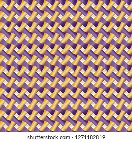 Colorful violet and gold gradients intricate geometric pattern tile for textile, fabric, wallpaper, backgrounds, backdrops, posters, banners and cards and creative surface designs. 