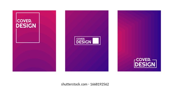 diseño simple de portada de potrato con degradado violeta de medio tono. vectorial de buen uso para portada de libro de plantilla, folleto, volante y afiche.
