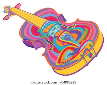Colorful Violin