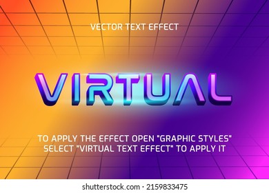 Colorful Virtual 3d Editable Text Effect