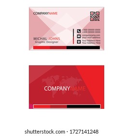 colorful visiting card design or Simple  Business card
