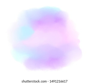 Colorful vivid abstract paper texture blur watercolor vector stain, card, wallpaper. Aqua liquid hand drawn illustration, design, element