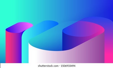 Colorful vivid colour geometric abstract vector background