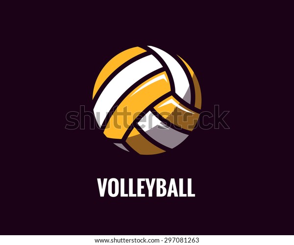 Colorful Volleyball Ball Icon Vector Illustration Stock Vector (Royalty ...