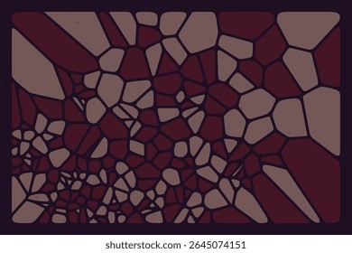 Colorful voronoi background filled with dynamic colorful shards in a geometric layout