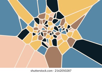 Colorful Voronoi diagram abstract 2D geometric background