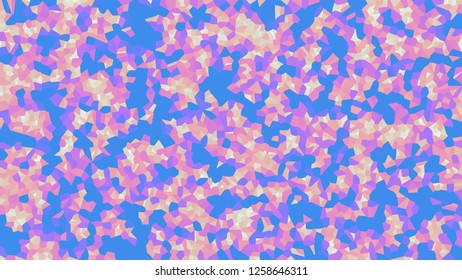 Colorful voronoi, vector abstract. Irregular lines mosaic pattern. Geometric grid 
