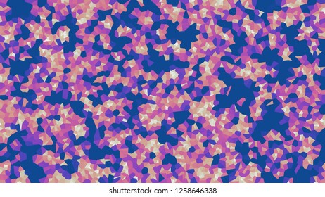Colorful voronoi, vector abstract. Irregular lines mosaic pattern. Geometric grid 