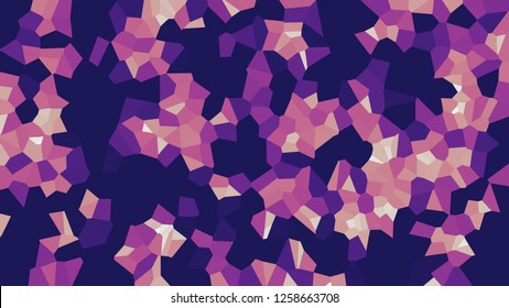 Colorful voronoi, vector abstract. Irregular lines mosaic pattern. Geometric grid 