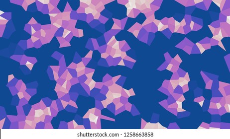 Colorful voronoi, vector abstract. Irregular lines mosaic pattern. Geometric grid 