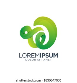 Colorful W Logo Design Template