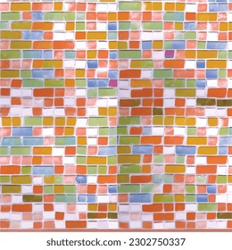 colorful wall tile pattern of modern abstract art design wallpaper