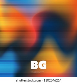 Colorful Wallpaper, Background, Flyer or Cover Design for Your Business with Abstract Striped and Blurred Pattern - Applicable for Reports, Presentations, Placards, Posters - Creative Vector Template
