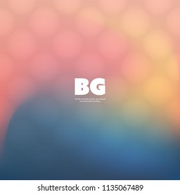Colorful Wallpaper Background, Flyer or Cover Design for Your Business with Abstract Blurred Pattern - Applicable for Reports, Presentations, Placards, Posters - Creative Vector Template