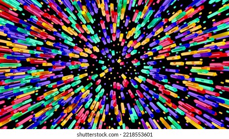 Colorful Wallpaper - The color explodes in dark space - 4000x2250 pixels